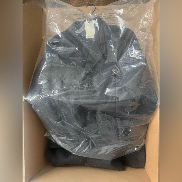 UNTUCKIT LEON WOOL TOP COAT CHARCOAL GREY NWT - Picture 10 of 11